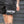 Escapism Goth text mesh shorts - Black