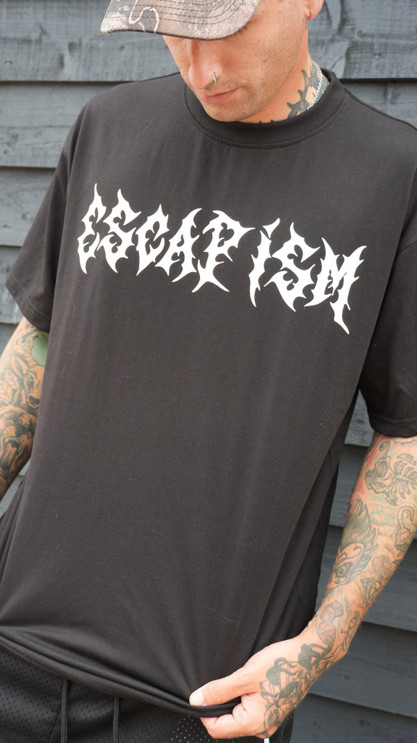 Escapism Goth text tee - Black