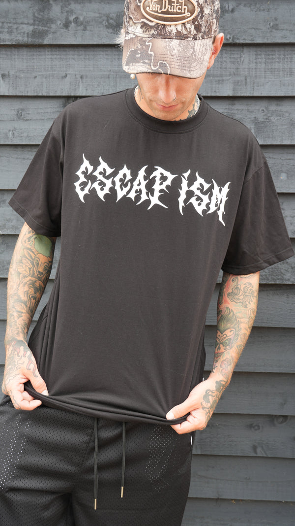 Escapism Goth text tee - Black