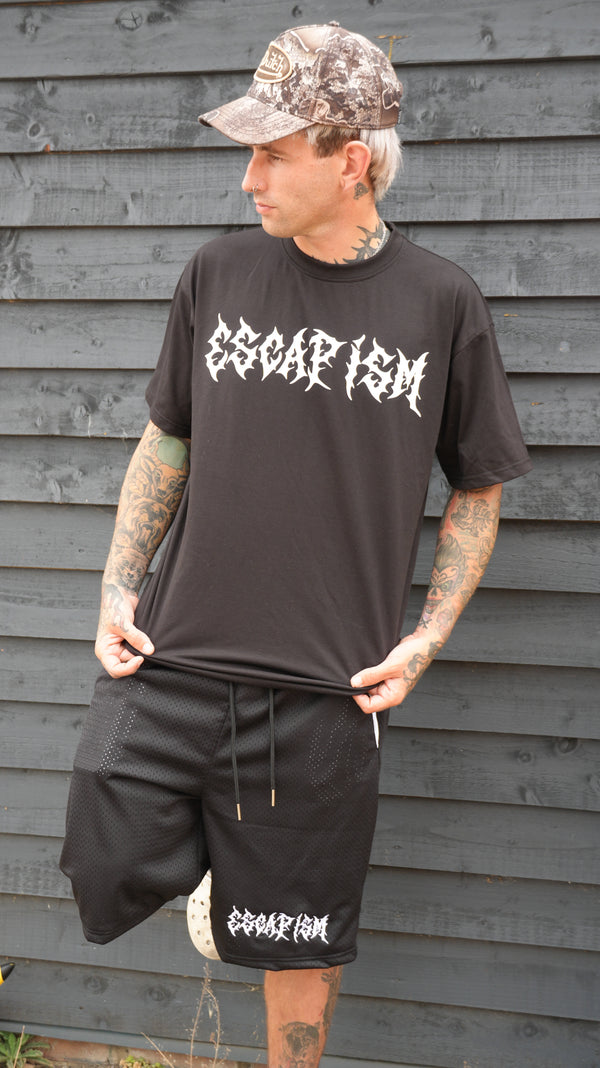 Escapism Goth text tee - Black