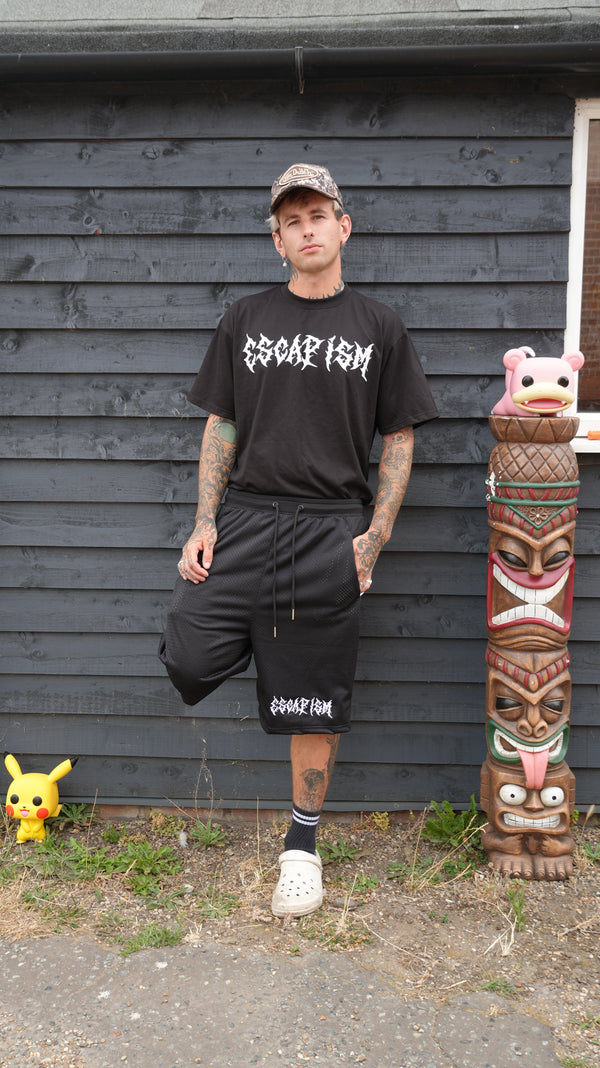 Escapism Goth text tee - Black