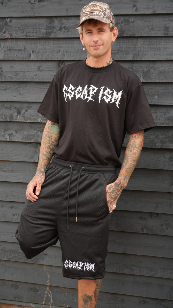 Escapism Goth text tee - Black