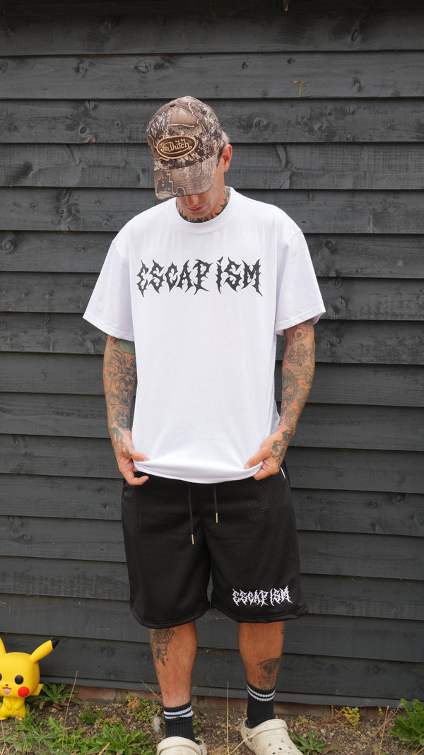Escapism Goth text tee - White