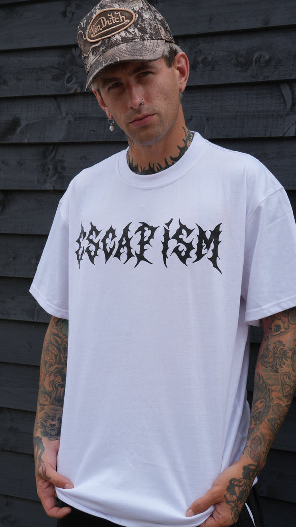 Escapism Goth text tee - White