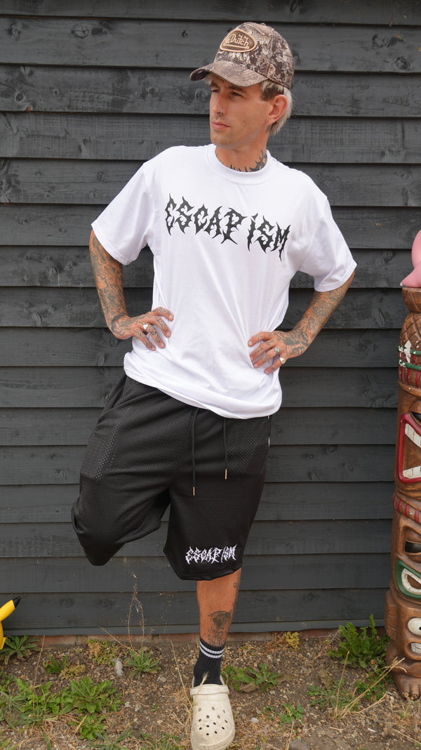 Escapism Goth text tee - White