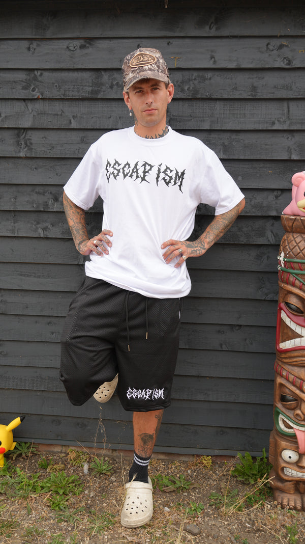 Escapism Goth text tee - White