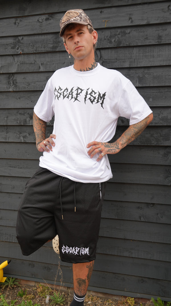 Escapism Goth text tee - White