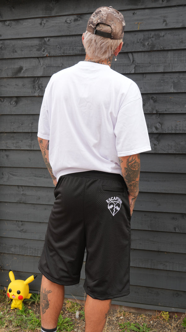 Escapism Heart logo tee - White