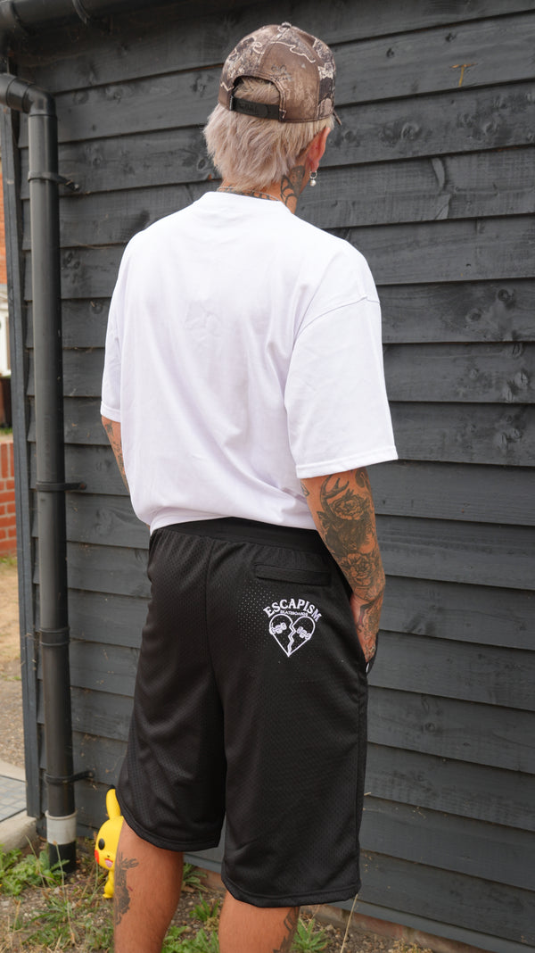 Escapism Heart logo tee - White