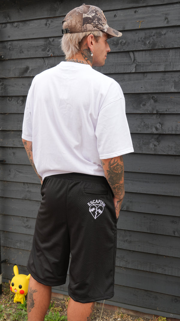 Escapism Heart logo tee - White