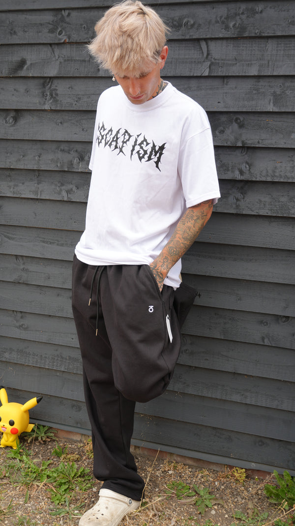 Escapism x ThreesixtyLondon Black joggers