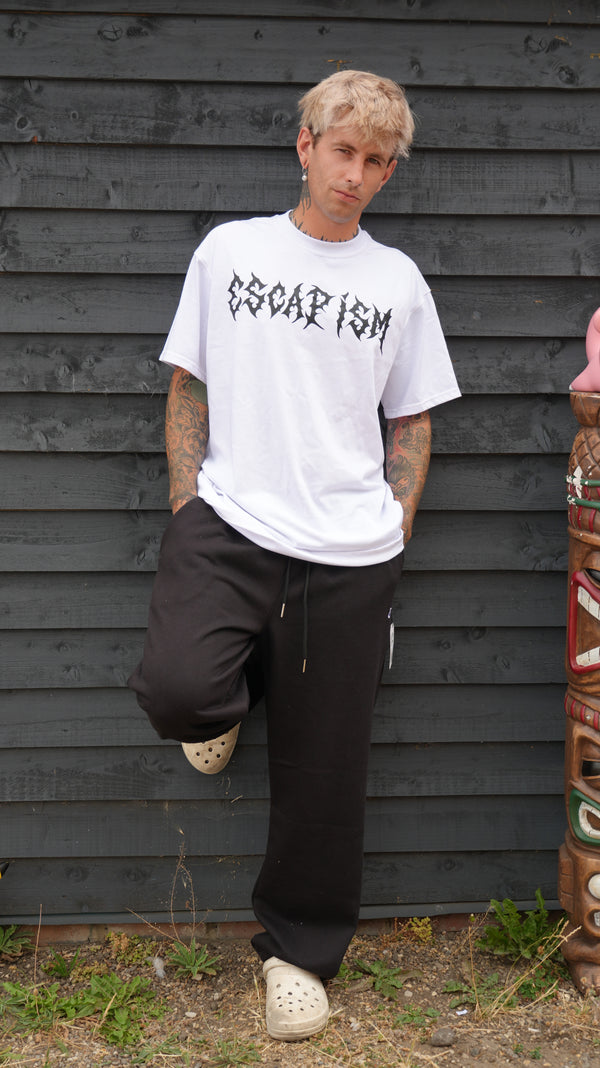 Escapism x ThreesixtyLondon Black joggers