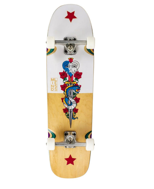 Mindless Flash Snake Complete Skateboard Natural/White - 8.5"