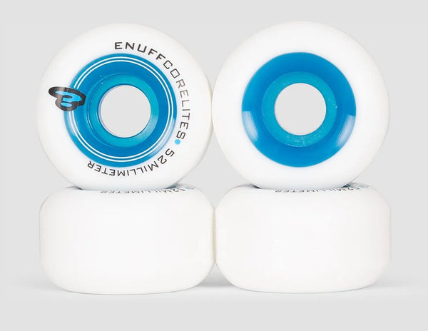 Enuff Corelites Skateboard Wheels White/Blue 52mm