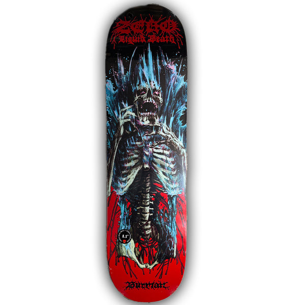 Zero Skateboards Burman Liquid Death Skateboard Deck 8.5"