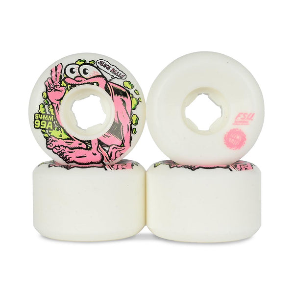 Slime Balls Gremmie Vomit Mini 99a 54mm Skateboard Wheels – White