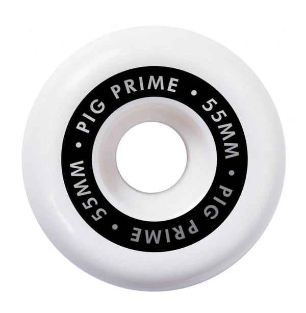 Pig Wheels Prime White/Black - 55mm